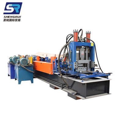 Steel Type Purlin Profile Hotels Automatic Color C Z Steel Section Roll Forming Machine