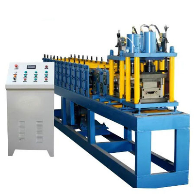 Automatic operate steel rolling shutter slat door machine price side guide bottom rail door making machine in india