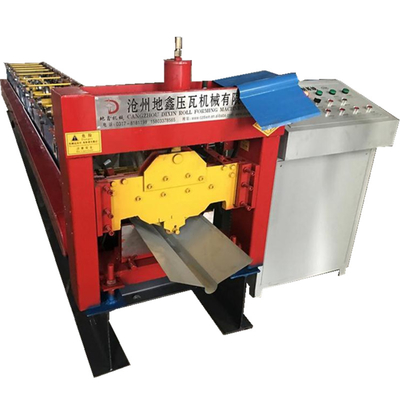 Hotels Ridge Tile Roll Roof Ridge Cap Forming Machine China Manufacturer For Cap Gutter